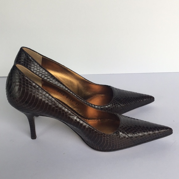 Dolce & Gabbana Brown Snakeskin heels - Picture 6 of 7